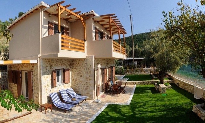 Katokhorion Villa | Serene Beachfront Retreat with Ocean Views & Family Amenities