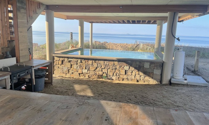 Madison House | Oceanfront Escape with Heated Pool & Spa Amenities