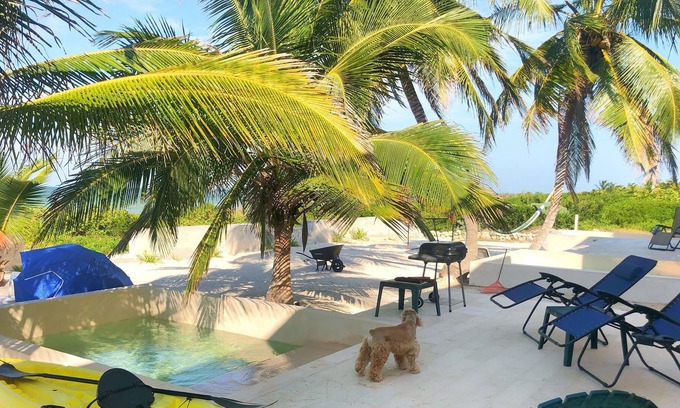 Miramar House | BEACHFRONT House with pool in San Bruno, Progreso YUCATAN