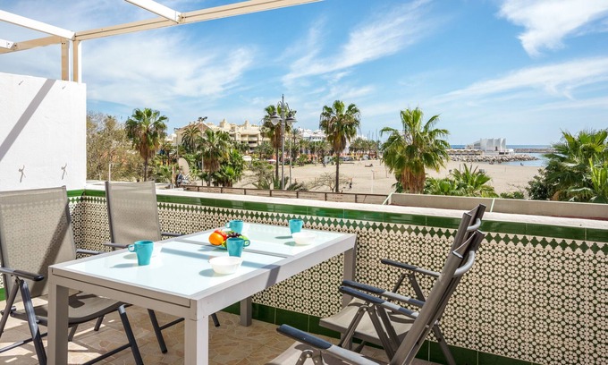 Benalmadena Costa Apartment | Beachfront Terrace Retreat in Benalmadena - Guest Rated 10/10
