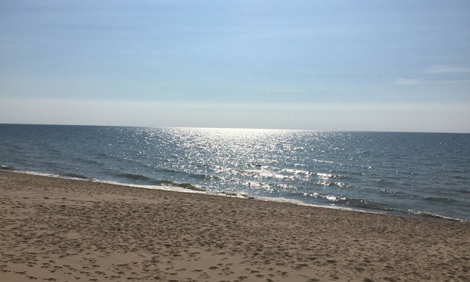 South Haven Condo | Beachfront 1BR with Private Pool & Spa on Lake Michigan