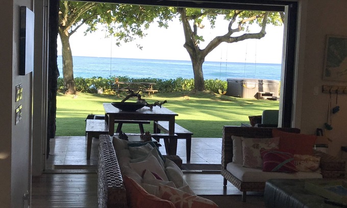 Haleiwa House | Beachfront Retreat with Pool and Ocean View in Oahu