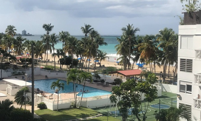 Isla Verde Condo | Beachfront Condo with Pool & Ocean View - Rated 10/10