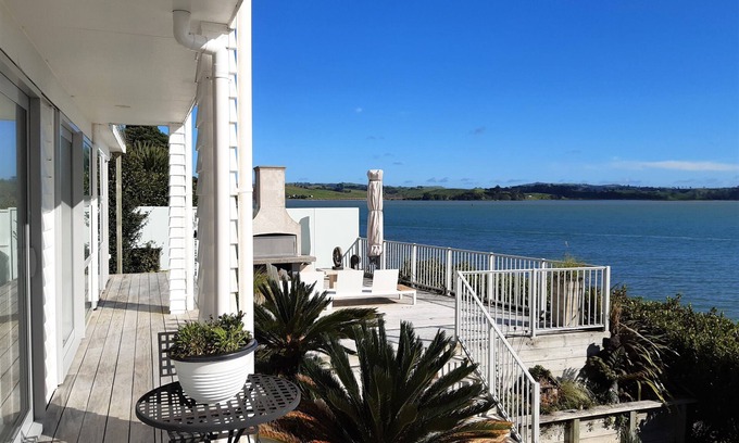 Clarks Beach Villa | Oceanfront Oasis with Pool and 10/10 Guest Rating