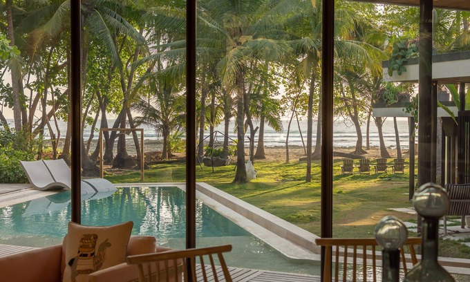 Playa Hermosa Cobano House | Beachfront Private Home with Pool & Spa at Longitude Estate