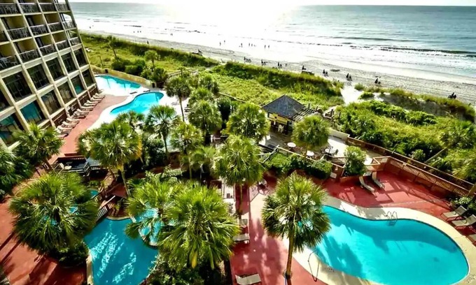 Briarcliffe Acres Condo | Beachfront Resort Condo with Lazy River & Family Amenities