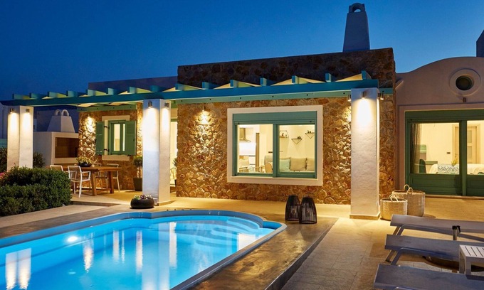 Monolithos Villa | Beachfront Villa Almyriki: Private Pool in Monolithos