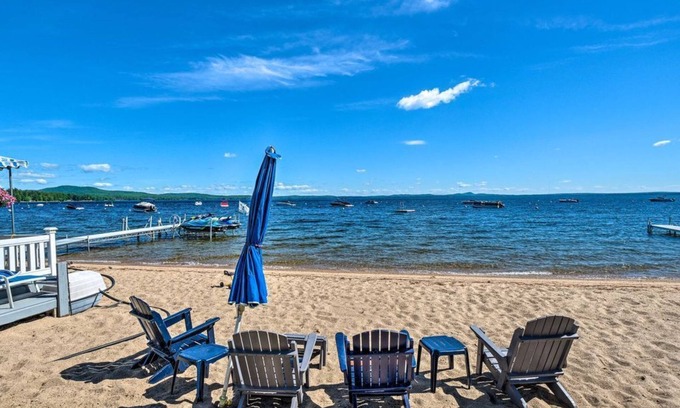 Sebago Cottage | Beachfront Sebago Cottage - Deck, Grill & Ocean Views!