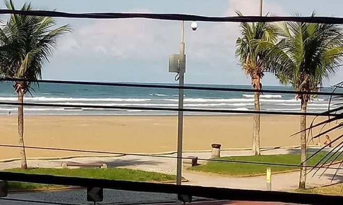 Mirim Apartment | Ocean View Beachfront Studio - Praia Grande, Rated 9.8