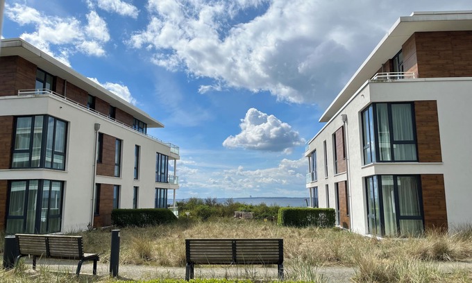 Pelzerhaken Apartment | Top-Rated Beachfront Apartment B-02 with Sea View Terrace