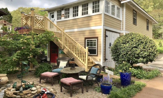 St. Elmo Improvement League Apartment | Bear House 1890: Cozy Getaway with Spa, Steps to Cafes