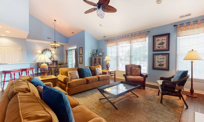 Ocean View Condo | Cozy Bear Trap Dunes Condo with Oceanfront Views & Free WiFi