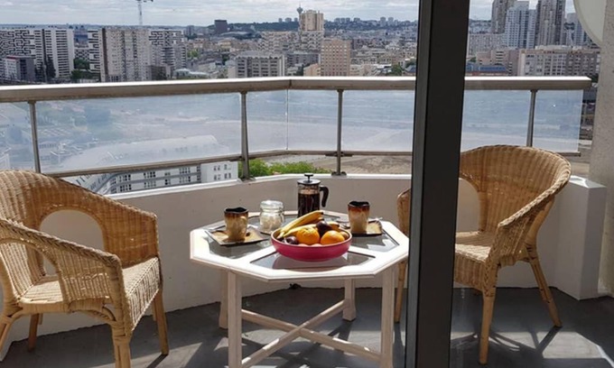 Quartier de la Chapelle Apartment | Renovated Studio with Balcony and Paris Views