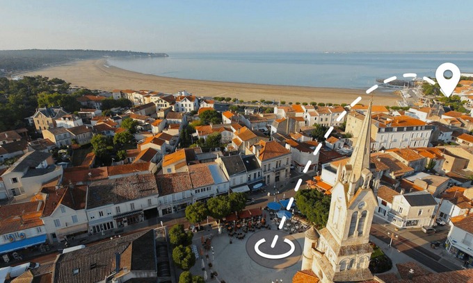 Saint-Georges-de-Didonne Apartment | Cozy 3-Person Apartment with Ocean View Near Main Beach