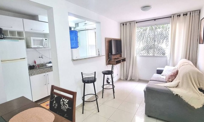 Parque Sao Vicente Apartment | Cozy 2-Bedroom Apartment with Pool and Home Office