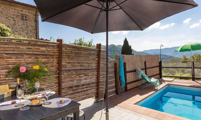 Bagni di Lucca Apartment | Cozy Apartment for 5 with Pool, WIFI & Pet Friendly