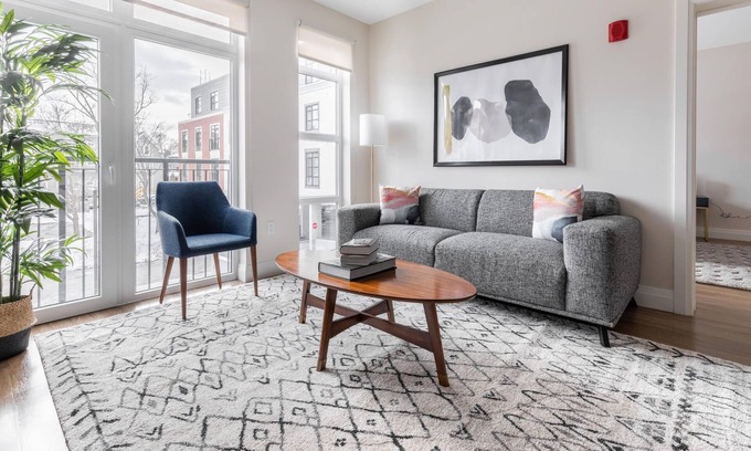 Newtonville Apartment | Beautiful 2BR in Newton Near Rail Station & Parks