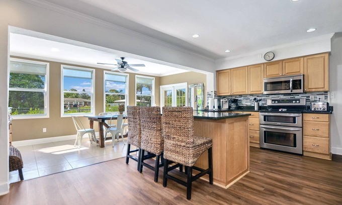 Shore Acres House | Top-Rated Waterfront Pool Home with Ocean Views and Spa