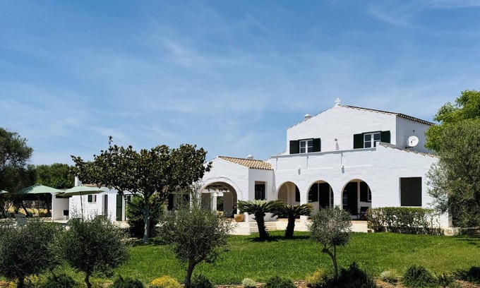 Sant Lluis House | Elegant 5-Bedroom Country House with Free WiFi & Pool