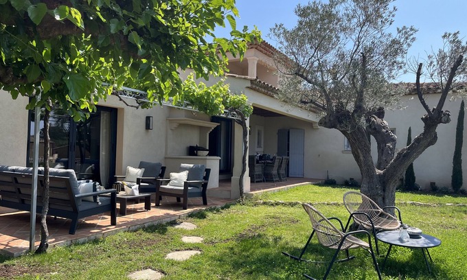 La Nartelle Villa | Exquisite Villa with Pool Near Beaches and Town Center