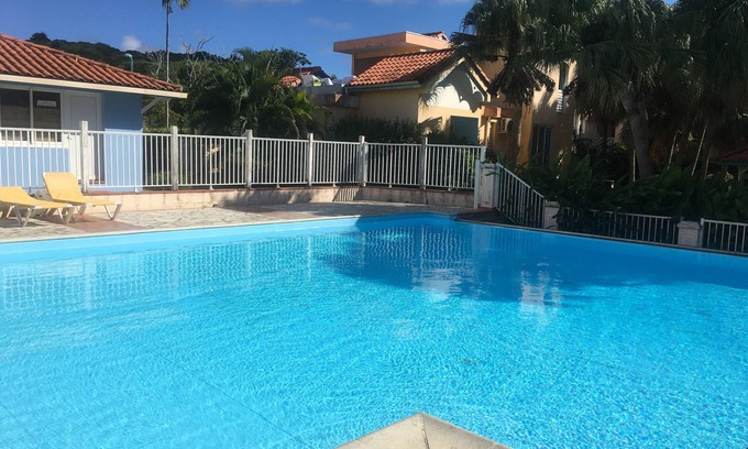 Sainte-Anne Apartment | Discover a Tranquil T2 with Pool Near Gorgeous Beaches