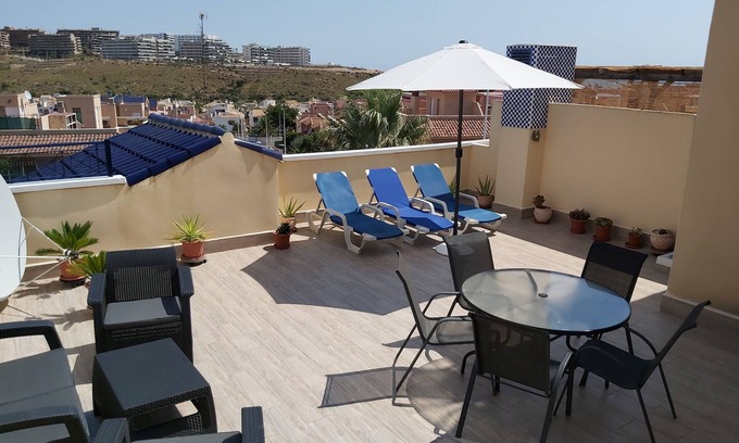 Los Arenales del Sol Apartment | Top-Rated Apartment with Pool View and Rooftop Solarium