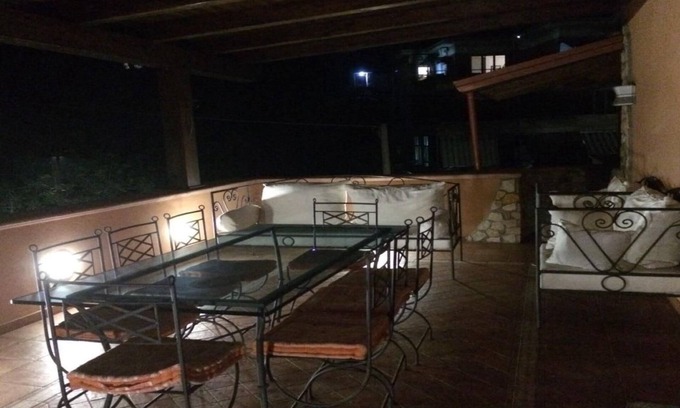 San Lucido House | Cozy Apartment with Ocean View Terrace Near Village Center