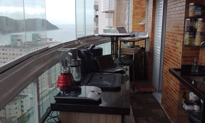 Canto do Forte RV Rental | Beautiful Apartment with Ocean View near Praia do Forte
