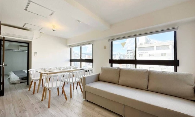 Hiroshima City Centre Apartment | Spacious Apartment for 10 Near Peace Park with Breakfast