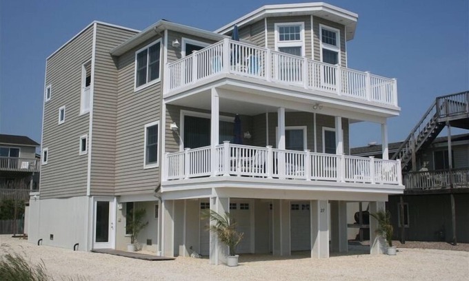 Harvey Cedars House | Oceanfront Bayside Retreat Near Beach with Perfect Score
