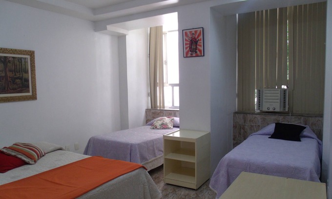 Centro Apartment | Elegant Bedroom and Living Space in Rio's Heart