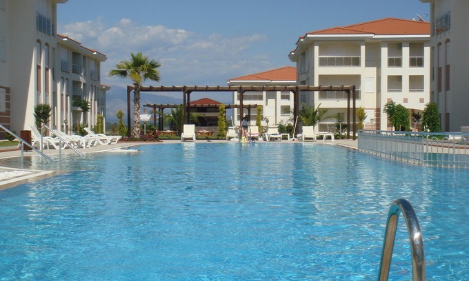 Manavgat Condo | Bright 3-Bed Home in Exclusive Gated Community with Pool