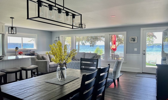 Cheboygan County House | Idyllic Burt Lake Getaway with Scenic Views & Family Comfort