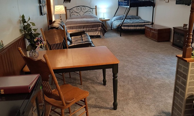 Shore House | Idyllic Cabin Retreat with Stream and Family-Friendly Amenities