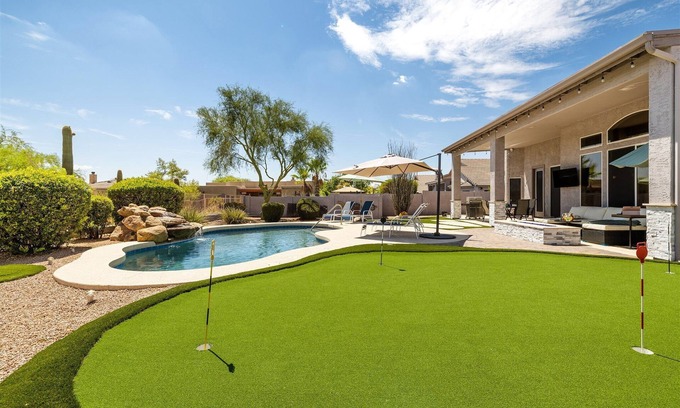Desert View Village House | Exceptional Cave Creek Home with Pool and Hot Tub Retreat