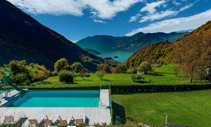 Marone Ski Chalet | Inviting Chalet with Pool in Lombardy, Rated 10/10 by Guests
