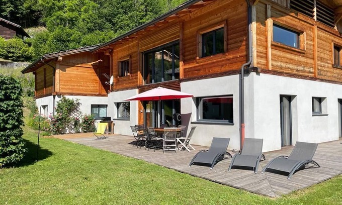 Les Houches Ski Chalet | Modern Chalet for 8 with Lake View in Chamonix Valley