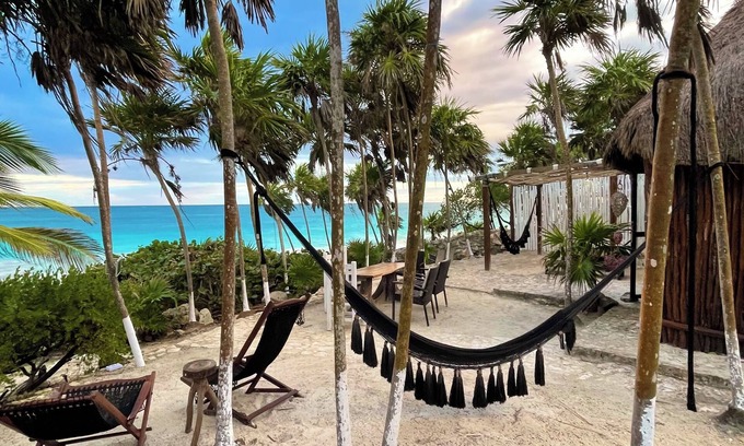 Ek Balam Village Cabin | Exclusive Beachfront Cottage with Ocean Views in Tulum