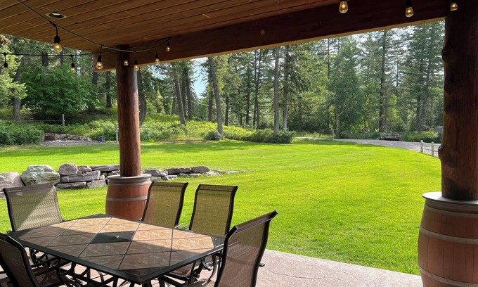 Columbia Falls House | Charming Country Home with Pool and Large Covered Porch