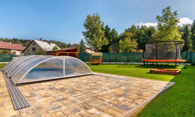 Olesnice v Orlickych horach Villa | Inviting Villa with Private Pool, Hot Tub & Pet-Friendly Perks
