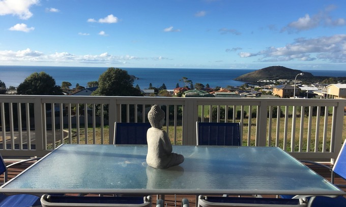 Waitpinga House | Inviting Deck with Ocean Views and Guest Rated 9.8/10