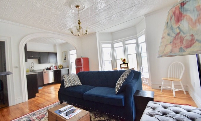 Topsham Apartment | Inviting 3BR Downtown Brunswick - Pet Friendly & King Beds