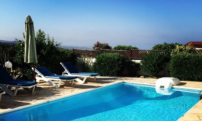 Peyia Town Villa | Beautiful Detached 3 bed luxury villa with private Pool and Gardens Car arranged