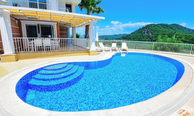 Sarigerme Villa | Beautiful Detached Villa With Private Pool And Stunning Views,Walkable to Town.