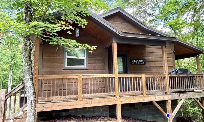 Murphy Cabin | Cozy Mountain Cabin with Hot Tub near Blue Ridge, GA