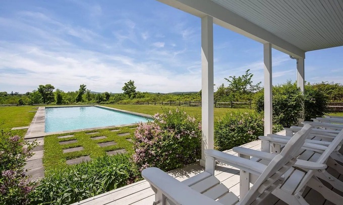 Goshen House | Idyllic Farmhouse Retreat with Pool on 14 Acres