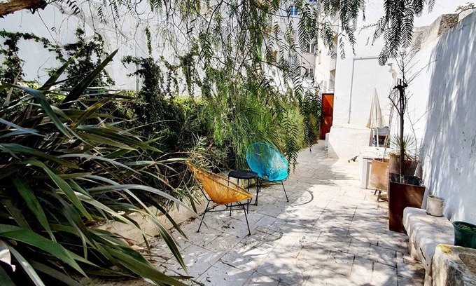 Old Town Cisternino Apartment | Charming Garden Apartment with Oceanfront Views in Cisternino