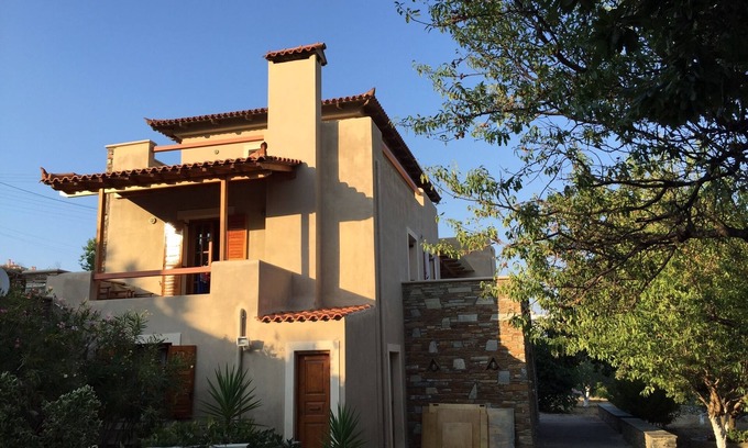 Pitrofos House | Inviting Holiday Home with Ocean Views & Pool on Andros