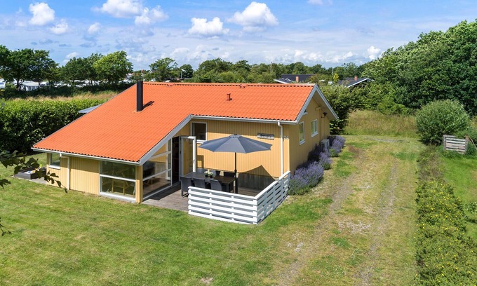 Bork Havn House | Beautiful home in Hemmet with sauna