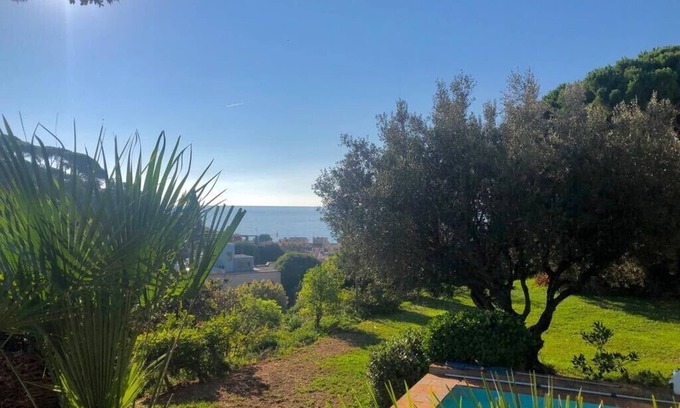Caldes d'Estrac Villa | Enchanting Medieval Tower Home with Oceanfront Views